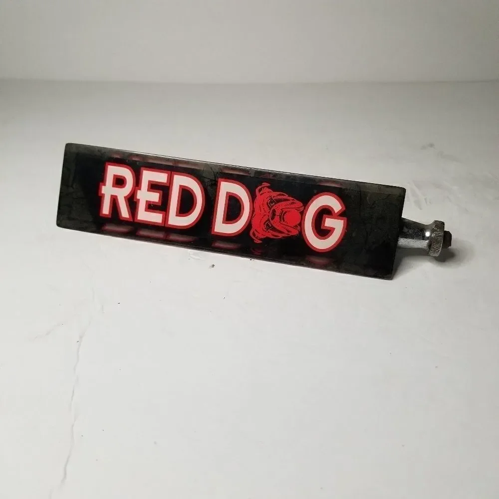 Red Dog beer tap vintage advertising piece